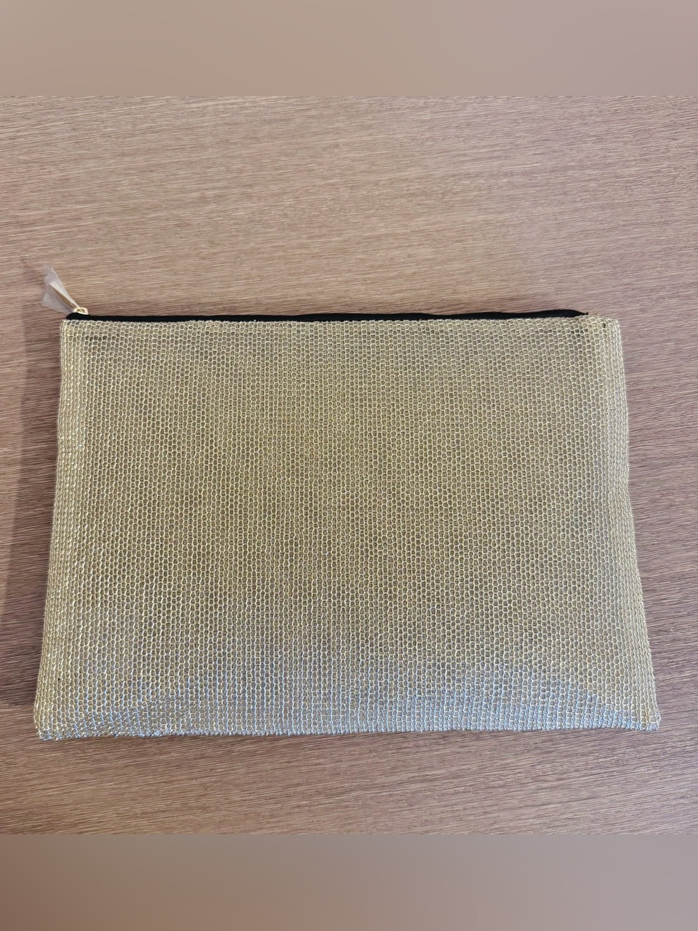 Dior Gold Wire Mesh Makeup Bag Cosmetic Pouch New